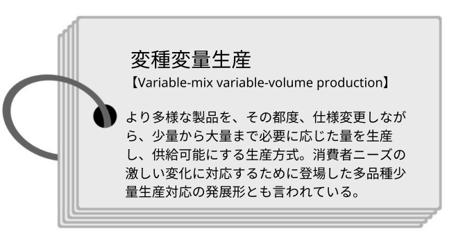 変種変量生産【多品種少量生産との違い・移行する理由・対応するセル